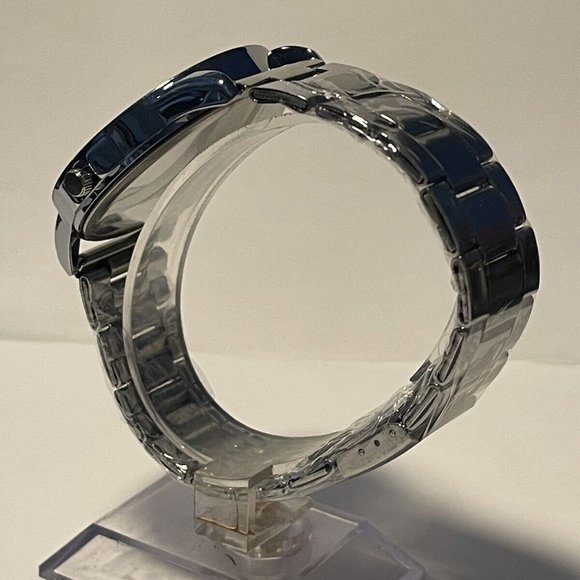 KANSAS CITY CHIEFS NFL Team Logo Men's Stainless-Steel Silver Analog Watch NEW - Picture 5 of 10